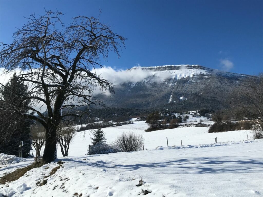 Montagne de Céüse en hiver