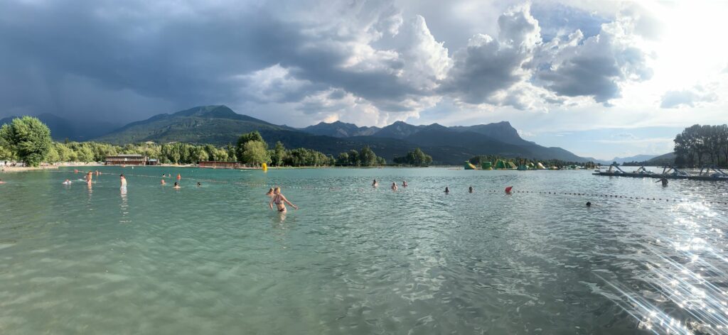 Baignade à Serre-Ponçon